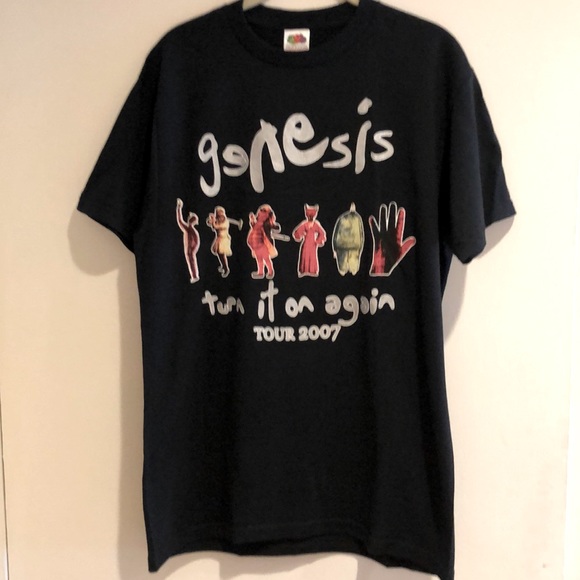 GENESIS T-Shirt - Turn It On Again 2007 Reunion Concert - Fruit Of The Loom - Picture 3 of 7